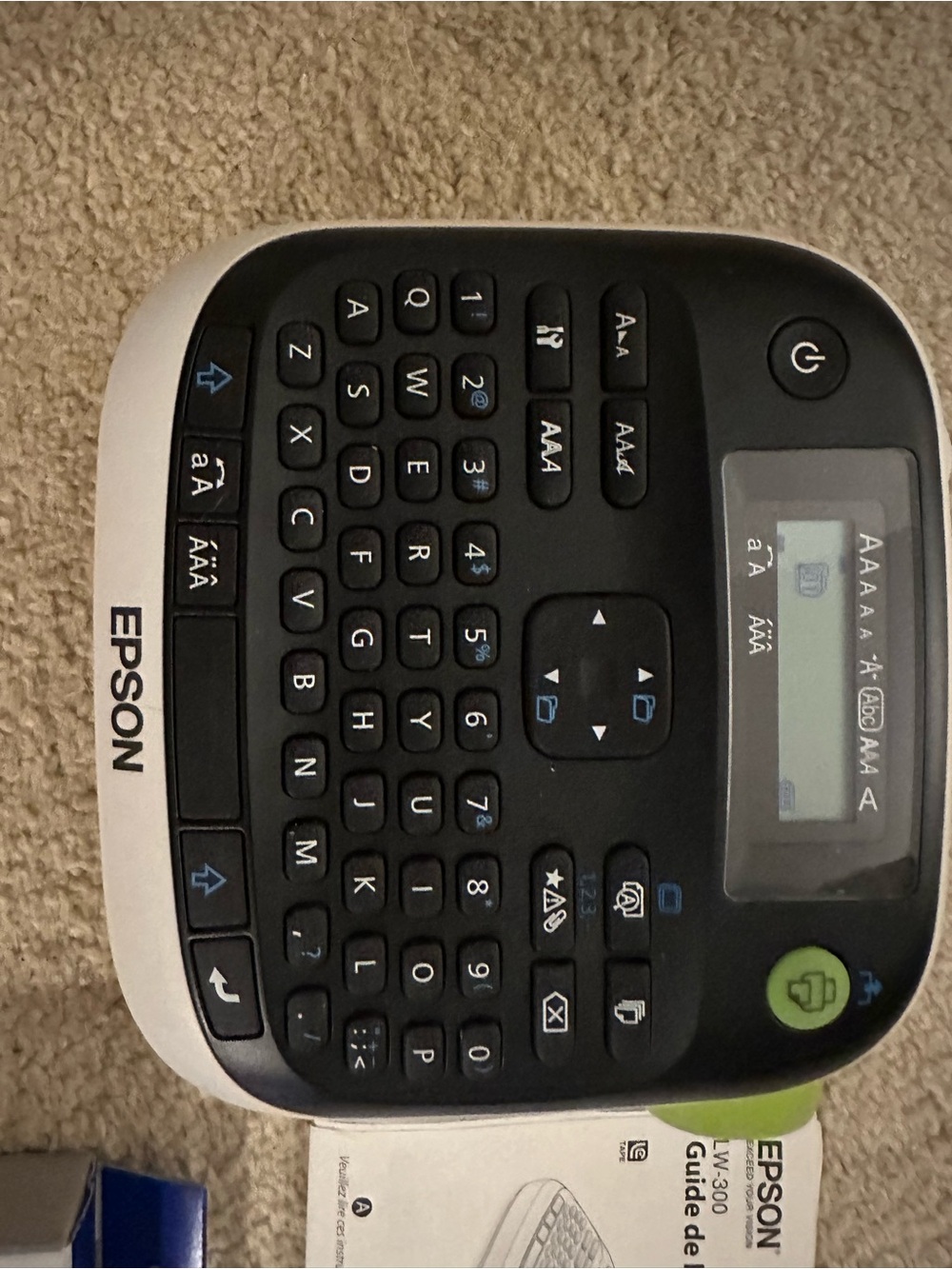 Epson Black Label LW - 300 Portable Electronic Labeler. With 1 tape cartridge!